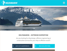 Tablet Screenshot of deltamarin.com