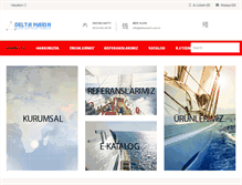 Tablet Screenshot of deltamarin.com.tr